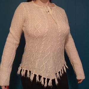 Prana wool blend sweater med boho womens